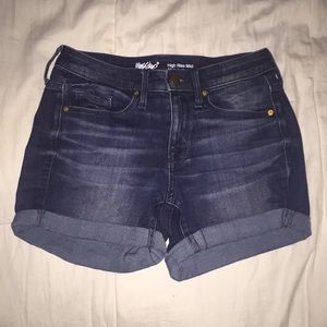 High Rise Denim Shorts